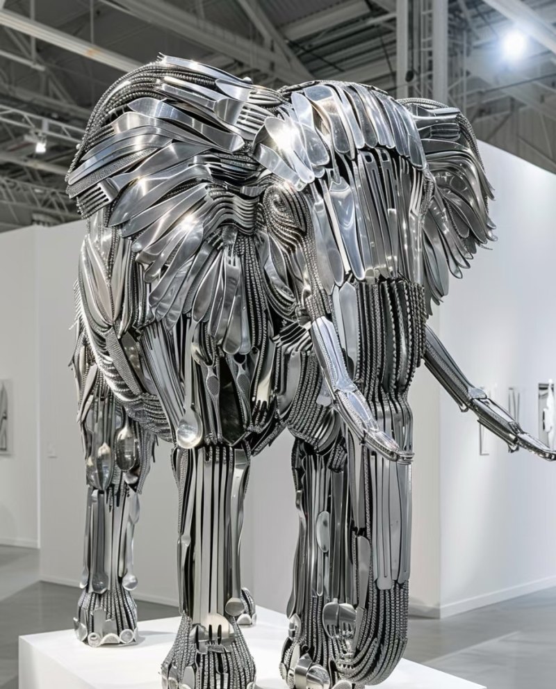 Animal metal sculpture